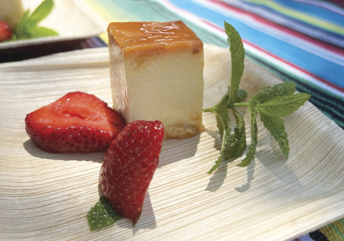 Guillermina Villaseñor's traditional flan at Villa Corona